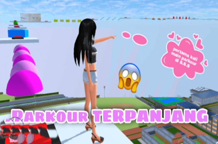 ID Parkour Paling Panjang di Sakura School Simulator Terbaru 2024