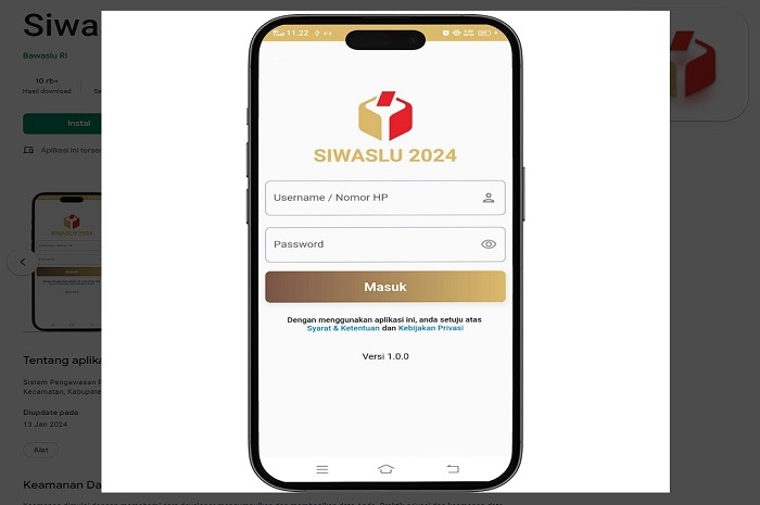 Siwaslu 2024 Apk, Cara Daftar Akun Petugas Pengawas Pemilu di HP Android dan Iphone
