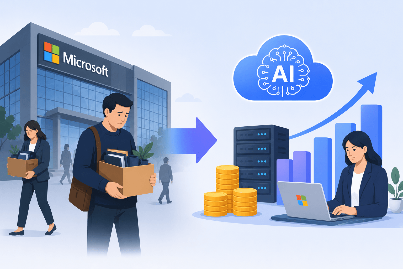 Microsoft Pangkas Hampir 5 Ribu Karyawan, Investasi AI yang Makin Besar Ubah Strategi Bisnis Perusahaan