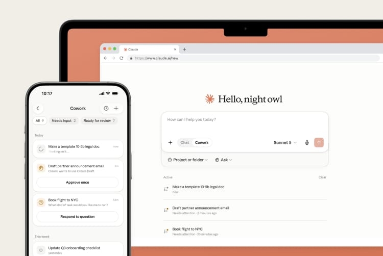 Claude Cowork Kini Hadir di Mobile dan Web