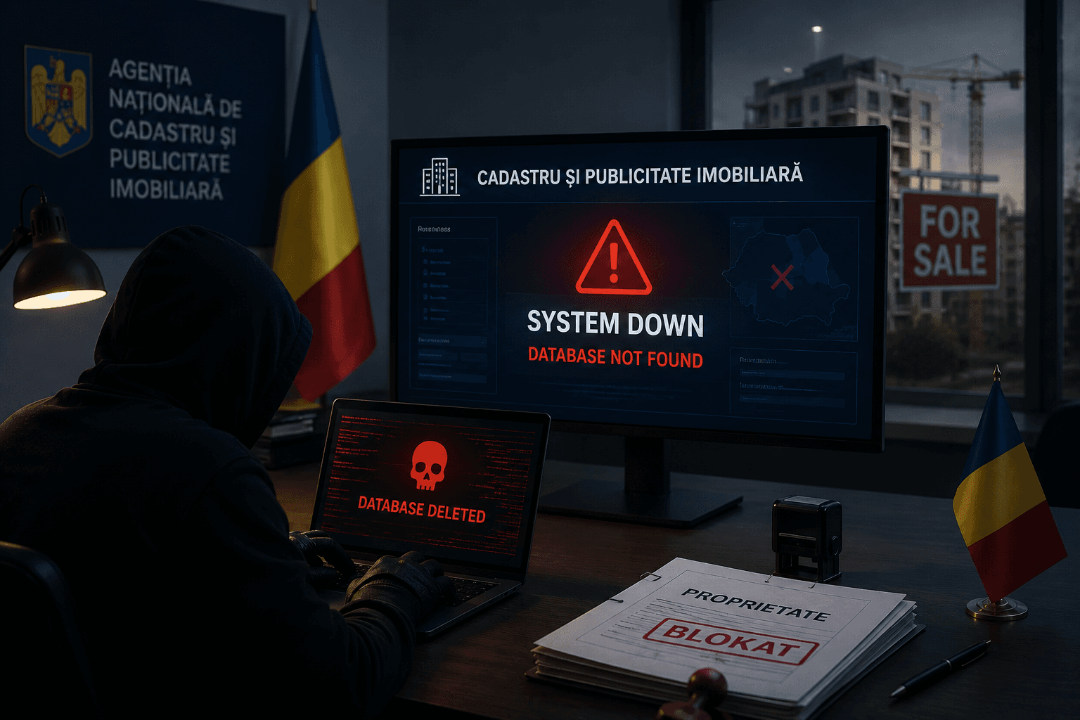 Peretas Hapus Database Pertanahan, Pasar Properti Rumania Lumpuh