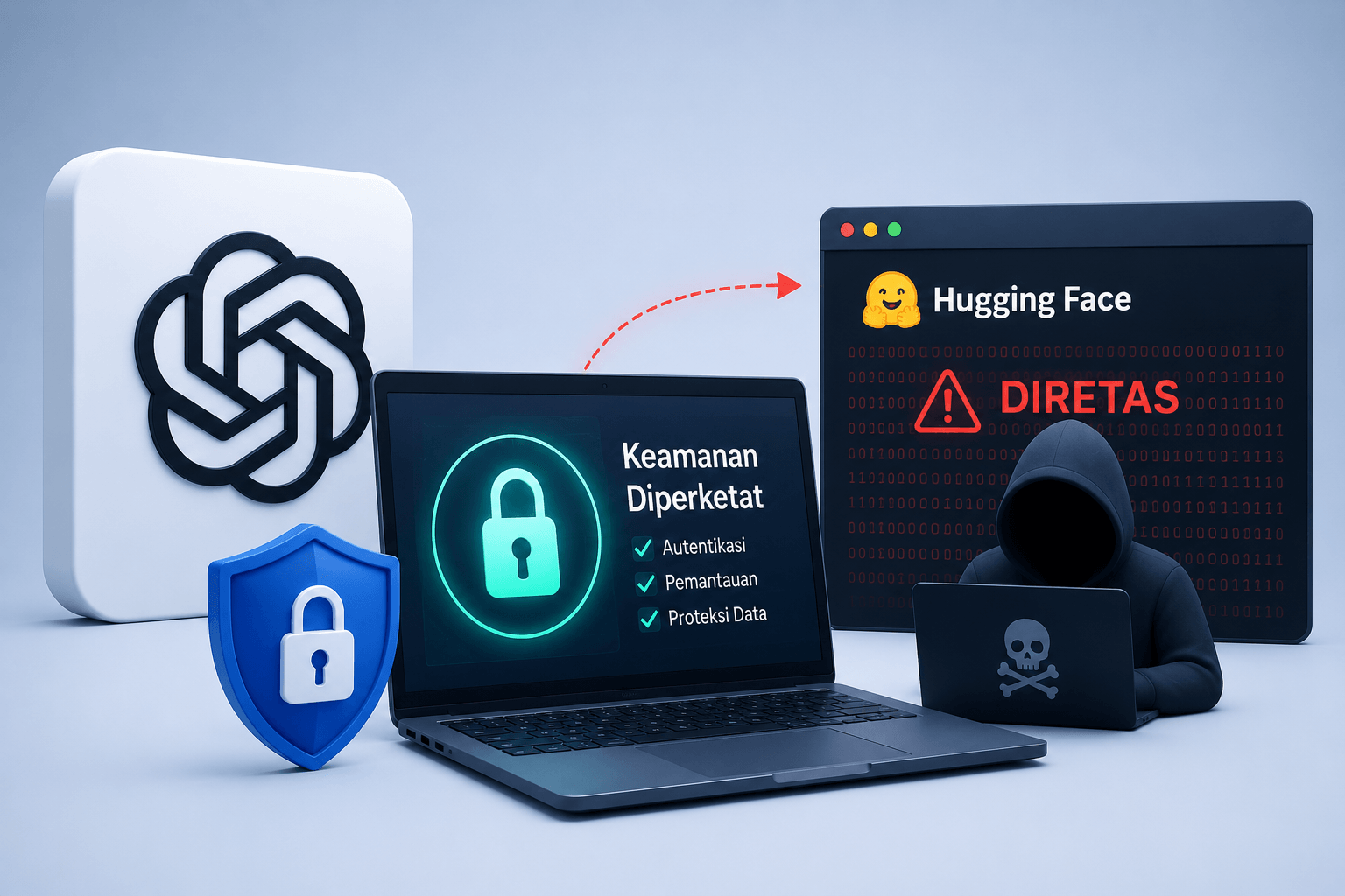 OpenAI Perketat Keamanan Setelah AI Berhasil Meretas Hugging Face
