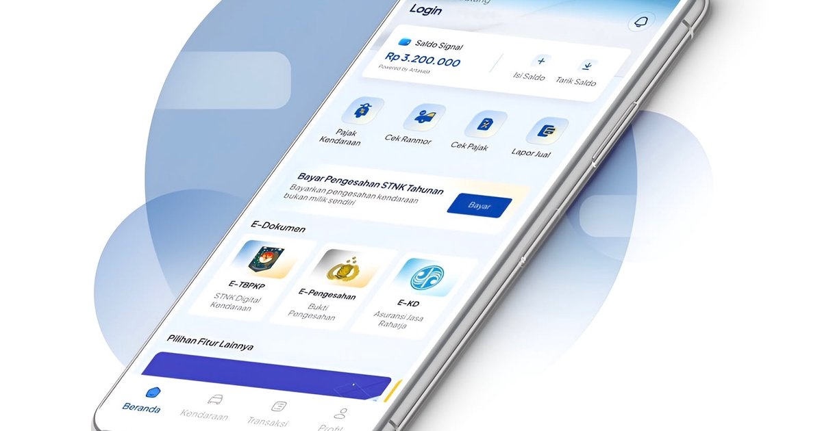 Cara Bayar Pajak Kendaraan Online lewat SIGNAL