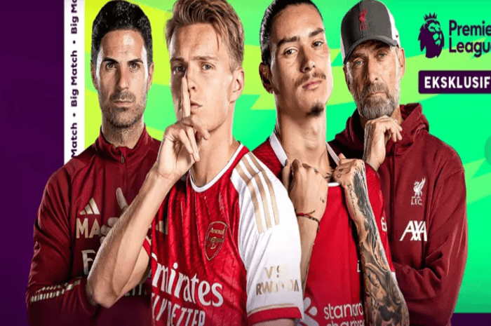 Link Live Streaming Resmi Nonton Arsenal Vs Liverpool di pekan 23 Liga Inggris 2024 Kick Of Pukul 23.30 WIB