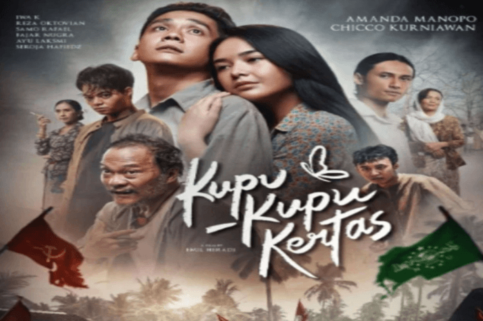 Sinopsis Film Kupu Kupu Kertas Saat Ini Tayang di Bioskop, Kisah Cinta Terhalang Antara PKI dan NU yang Diperankan Amanda Manopo dan Reza Arap