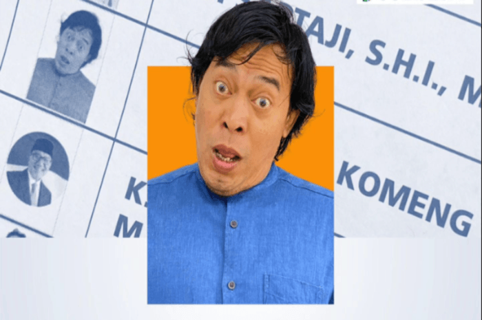 Alasan Komedian Komeng Pasang Foto Berbeda dari Caleg Lain Pada Surat Suara Pemilu 2024 DPD RI, Kini Berhasil Unggul