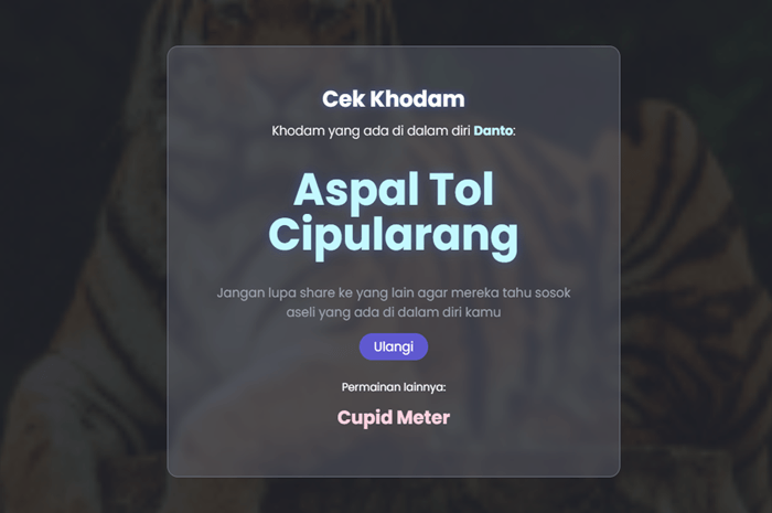 Viral Cara Cek Khodam Dari Nama di Media Sosial, Banyak yang Penasaran dengan Permainan ini